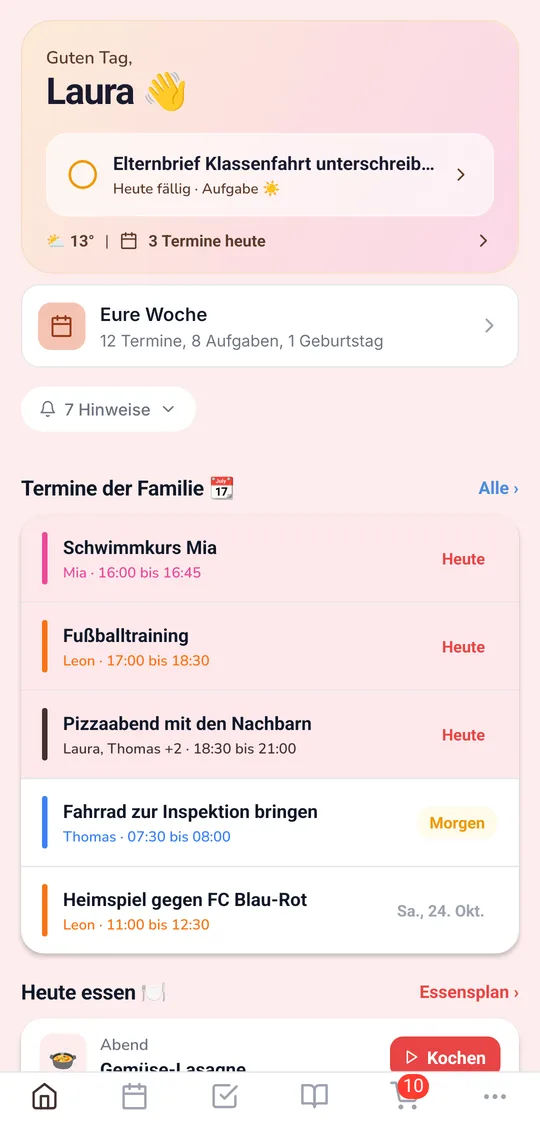 Geburtstage in der App